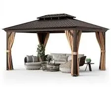 Hardtop Curved Steel Roof Gazebo