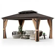 Hardtop Curved Steel Roof Gazebo